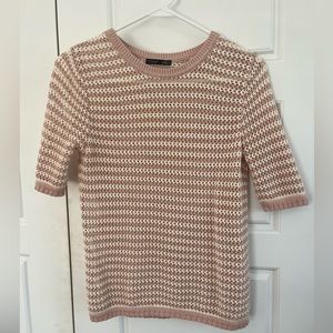 Zara open weave knit top